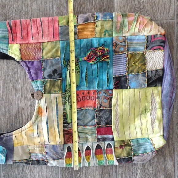 India Boutique Patchwork Multicolor Hobo Bag - Picture 13 of 14